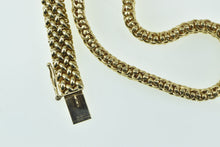 Load image into Gallery viewer, 14K 3.79 Ctw Emerald Diamond Halo Panther Chain Necklace 16.25" Yellow Gold