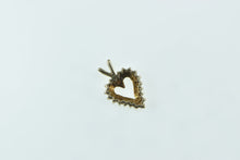 Load image into Gallery viewer, 10K Diamond Heart Classic Love Symbol Vintage Pendant Yellow Gold