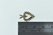 Load image into Gallery viewer, 10K Diamond Heart Classic Love Symbol Vintage Pendant Yellow Gold