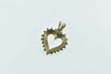 Load image into Gallery viewer, 10K Diamond Heart Love Symbol Romantic Pendant Yellow Gold
