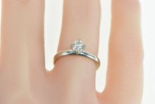 Load image into Gallery viewer, 18K 0.45 Ct Tiffany & Co. Diamond Engagement Ring White Gold