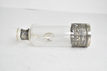 Load image into Gallery viewer, Sterling Silver Picnic Glass Cruet Dressing Bottle