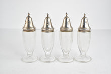 Load image into Gallery viewer, Sterling Silver Salt Pepper Herb Shaker Seasoning Set (4 pcs)