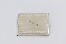 Load image into Gallery viewer, Sterling Silver Vintage Vine Engraved Monogram Cigarette Case
