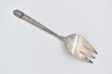 Load image into Gallery viewer, Sterling Silver Intn't Northern Lights Medium Solid Cold Meat Serving Fork