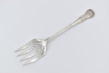 Load image into Gallery viewer, Sterling Silver 1869 Chawner & Co Large Fish Serving Fork 10.25""