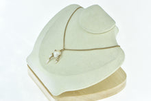 Load image into Gallery viewer, 10K Victorian Baroque Pearl Drop Statement Necklace 16.5" Yellow Gold