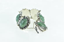 Load image into Gallery viewer, Sterling Silver Lapidario Barrera Green Agate Oval Mexico Bracelet 6.75"