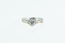 Load image into Gallery viewer, 10K Princess Diamond Halo Promise Engagement Ring White Gold