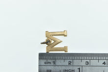 Load image into Gallery viewer, 10K M Monogram Letter Initial Name Personalized Charm/Pendant Yellow Gold
