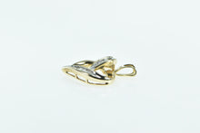 Load image into Gallery viewer, 10K Vintage Diamond Heart Love Symbol Romantic Pendant Yellow Gold