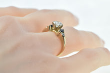 Load image into Gallery viewer, 14K 1.20 Ctw Diamond Sapphire Classic Engagement Ring Yellow Gold