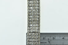 Load image into Gallery viewer, 10K 9.00 Ctw Diamond Encrusted Wide Statement Bracelet 7" Yellow Gold