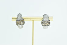 Load image into Gallery viewer, 10K 1.67 Ctw White & Fancy Diamond French Clip Earrings White Gold