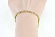 Load image into Gallery viewer, 10K 0.82 Ctw Diamond Vintage Classic Tennis Bracelet 7" Yellow Gold