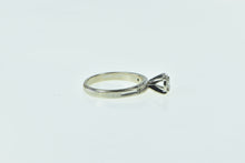 Load image into Gallery viewer, 14K 1940's 0.15 Ct Diamond Solitaire Promise Ring White Gold
