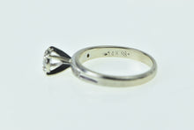 Load image into Gallery viewer, 14K 1940's 0.15 Ct Diamond Solitaire Promise Ring White Gold