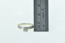 Load image into Gallery viewer, 14K 1940's 0.15 Ct Diamond Solitaire Promise Ring White Gold
