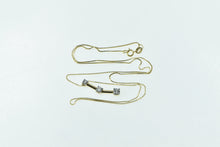 Load image into Gallery viewer, 14K 0.50 Ctw Diamond Tiered Bar 0.5mm Box Chain Necklace 18" Yellow Gold