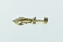 Load image into Gallery viewer, 10K Anchor Crucifix Nautical Motif Faith Symbol Hope Pendant Yellow Gold