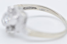 Load image into Gallery viewer, 14K 1930's 0.33 Ctw Diamond Bypass Engagement Ring White Gold