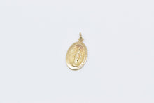 Load image into Gallery viewer, 14K Virgin Mary Christian Faith Mother of Jesus Charm/Pendant Yellow Gold