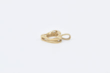 Load image into Gallery viewer, 14K Diamond Heart Love Symbol Romantic Vintage Charm/Pendant Yellow Gold