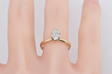 Load image into Gallery viewer, 14K 0.91 Ct Marquise Diamond Solitaire Engagement Ring Yellow Gold