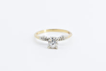 Load image into Gallery viewer, 14K 1940's 0.23 Ctw Diamond Promise Engagement Ring Yellow Gold