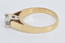 Load image into Gallery viewer, 14K 0.32 Ct Princess Diamond Solitaire Engagement Ring Yellow Gold