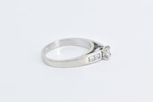 Load image into Gallery viewer, 14K 0.80 Ctw Princess Diamond Engagement Ring White Gold