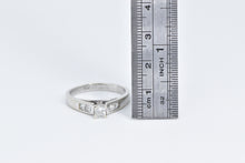 Load image into Gallery viewer, 14K 0.80 Ctw Princess Diamond Engagement Ring White Gold
