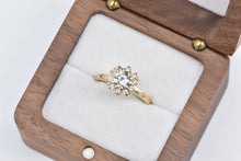 Load image into Gallery viewer, 14K 0.85 Ctw Natural Diamond Halo Engagement Ring Yellow Gold
