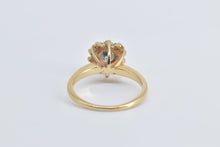 Load image into Gallery viewer, 14K 0.85 Ctw Natural Diamond Halo Engagement Ring Yellow Gold