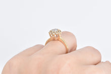 Load image into Gallery viewer, 14K 0.85 Ctw Natural Diamond Halo Engagement Ring Yellow Gold