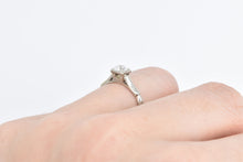 Load image into Gallery viewer, 14K 0.42 Ct Natural Diamond Solitaire Engagement Ring White Gold