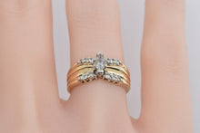 Load image into Gallery viewer, 14K 0.50 Ctw Marquise Natural Diamond Engagement Ring Yellow Gold
