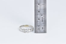 Load image into Gallery viewer, 14K 0.89 Ctw Natural Vintage Diamond Engagement Ring White Gold