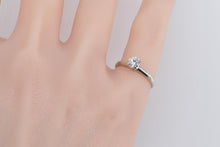 Load image into Gallery viewer, 14K 0.50 Ct Natural Diamond Solitaire Engagement Ring White Gold