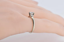 Load image into Gallery viewer, 14K 0.50 Ct Natural Diamond Solitaire Engagement Ring White Gold