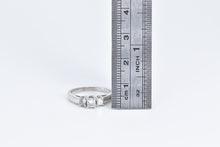 Load image into Gallery viewer, 14K 0.59 Ctw Natural Princess Diamond Engagement Ring White Gold
