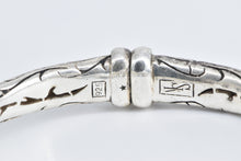 Load image into Gallery viewer, Sterling Silver Scott Kay London Blue Topaz Diamond Cuff Bracelet 7"