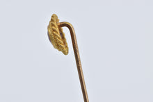 Load image into Gallery viewer, 14K Round Garnet Swirl Filigree Ornate Stick Pin Yellow Gold