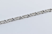 Load image into Gallery viewer, 10K 1.14 Ctw Natural Baguette Diamond Tennis Bracelet 7.75" White Gold