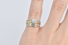 Load image into Gallery viewer, 14K 1.10 Ctw Diamond Engagement Bridal Set Ring Yellow Gold