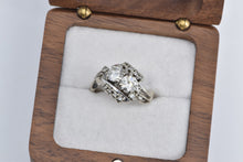 Load image into Gallery viewer, 14K 1.13 Ctw Natural Diamond Toi et Moi Engagement Ring White Gold