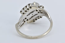 Load image into Gallery viewer, 14K 1.13 Ctw Natural Diamond Toi et Moi Engagement Ring White Gold