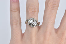 Load image into Gallery viewer, 14K 1.13 Ctw Natural Diamond Toi et Moi Engagement Ring White Gold