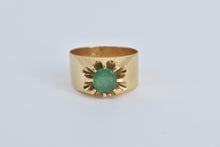 Load image into Gallery viewer, 14K 0.70 Ct Natural Emerald Belcher Ornate Ring Yellow Gold