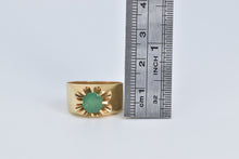 Load image into Gallery viewer, 14K 0.70 Ct Natural Emerald Belcher Ornate Ring Yellow Gold